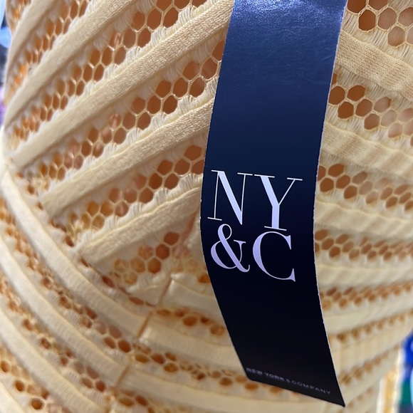 NY&C  strapless yellow dress - Picture 6 of 7